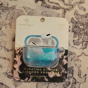 Nanette Lepore Aqua Glitter AirPods Pro Case